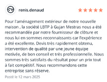 Avis client création d’allée à Gujan Mestras