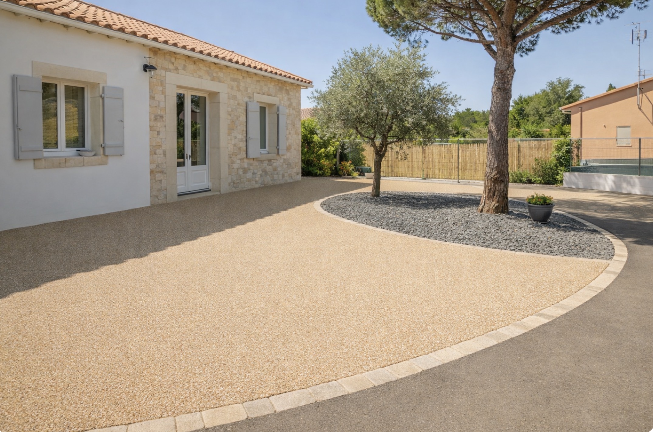 Création d’allée béton désactivé