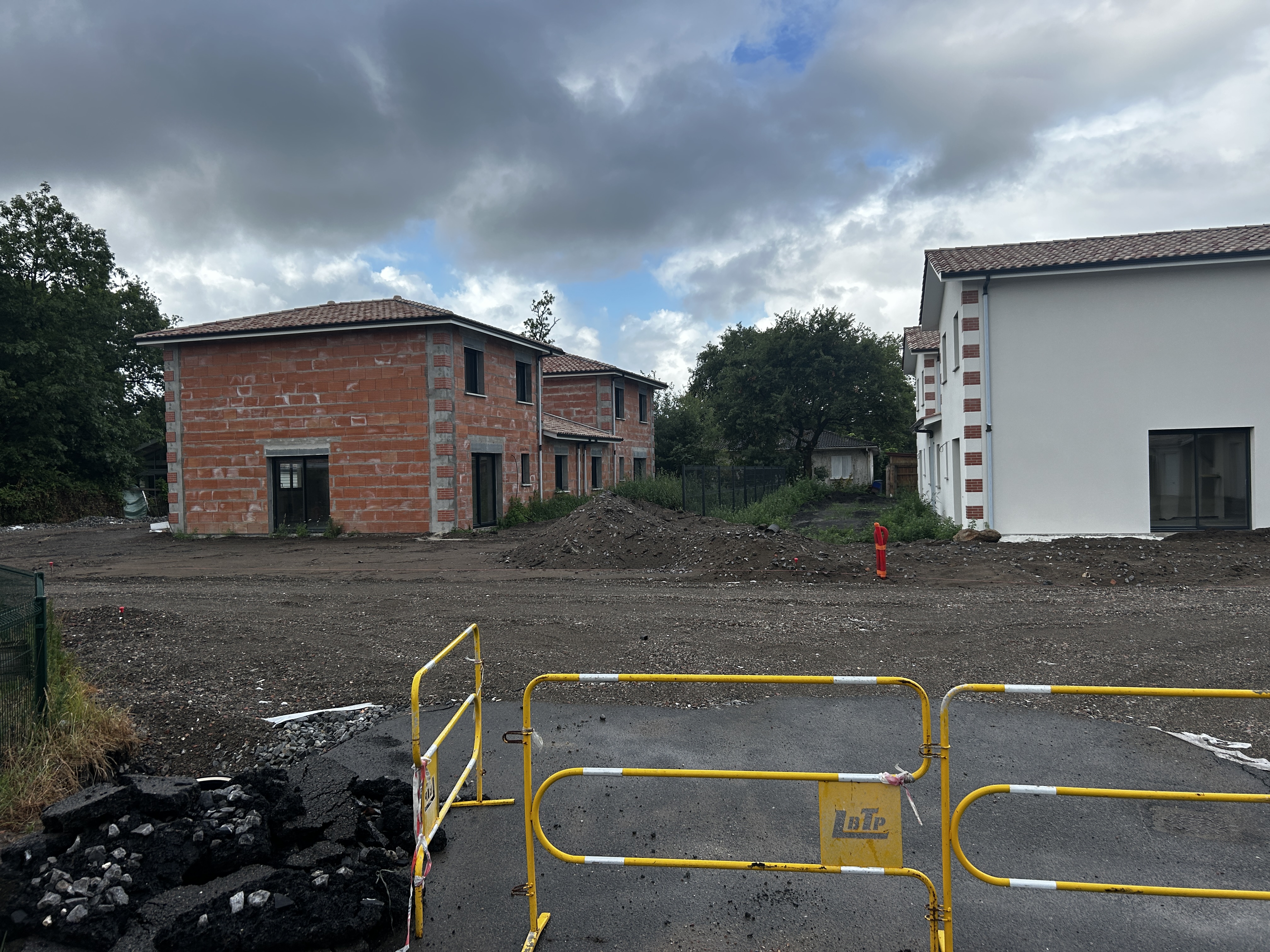 Chantier au Teich arrêté en été