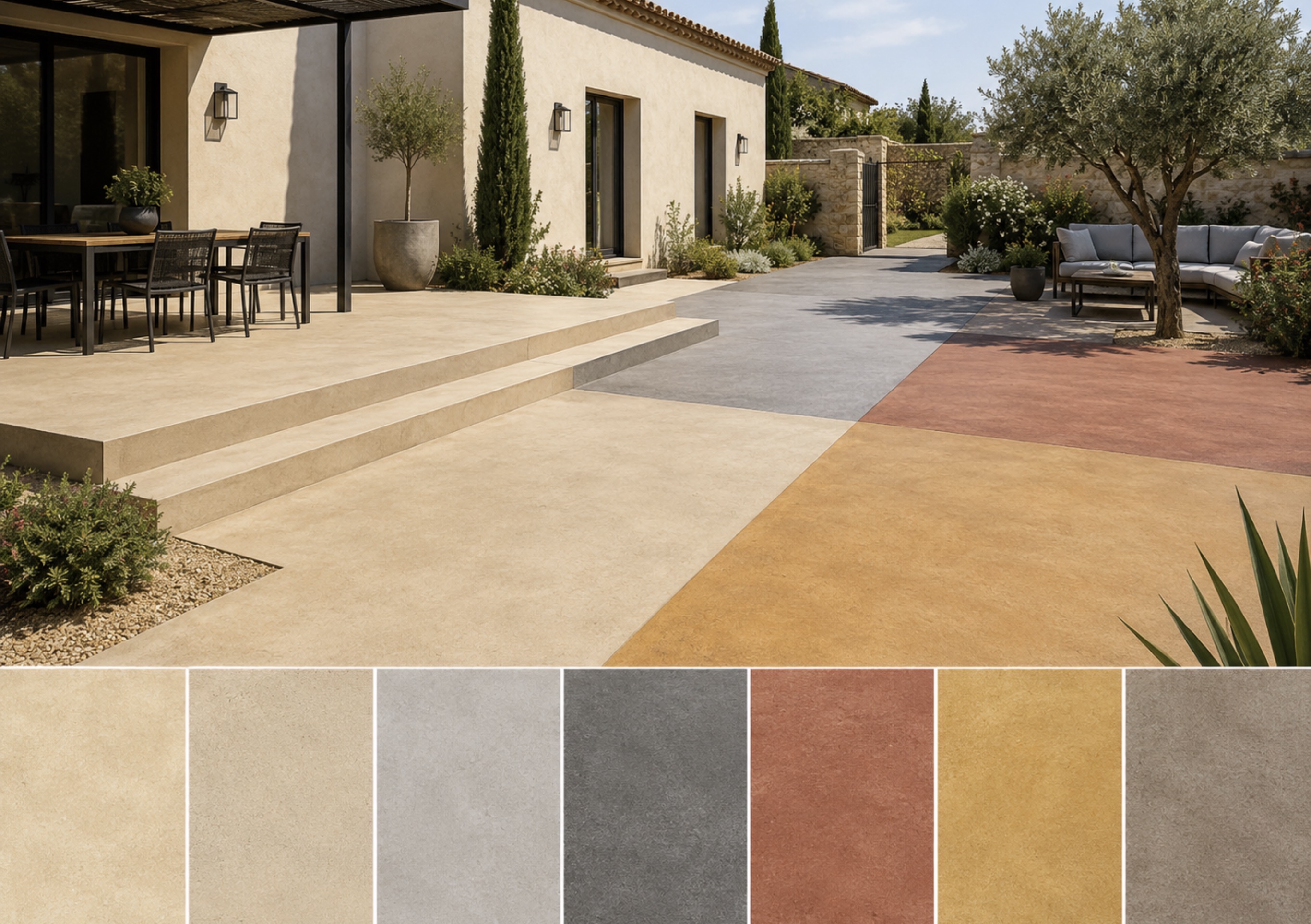 Liste des différents béton de couleur 📸 image d’illustration