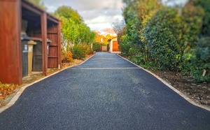 Création d’allée avec enrobé en décembre