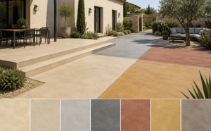 Liste des différents bétons de couleur pour une cour ou une terrasse