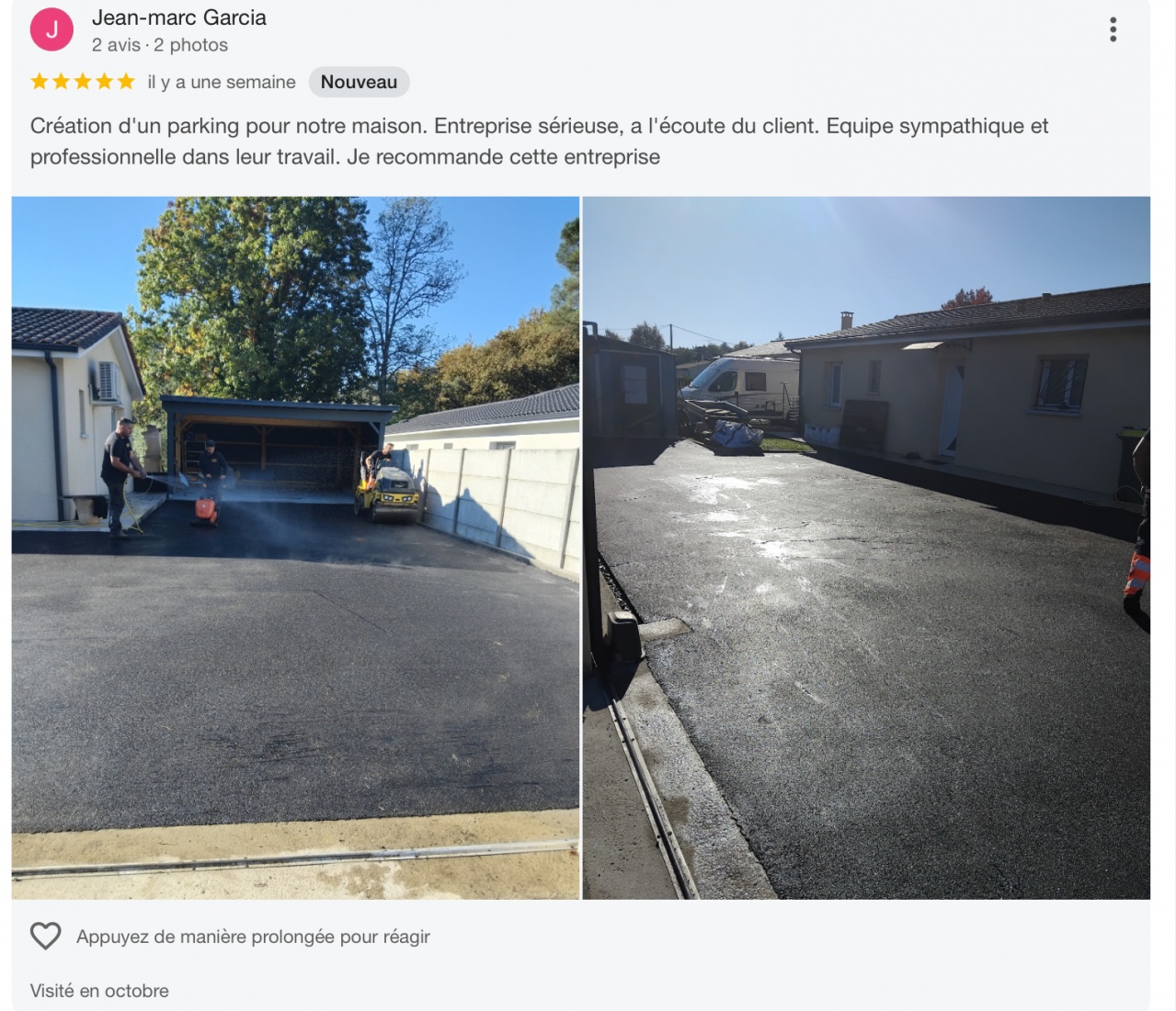 Entreprise sérieuse, a l'écoute du client Entreprise sérieuse, a l'écoute du client